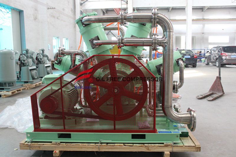 Compressor de oxigênio alternativo de baixa pressão isento de óleo
