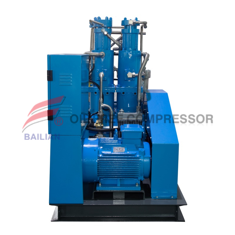 60nm3 compressor de argônio livre de óleo de 150 bar