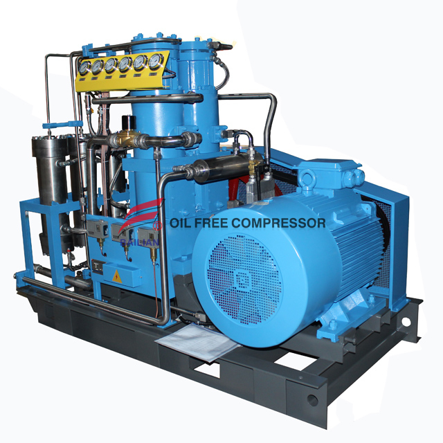 Compressor de oxigênio livre de óleo de alta pressão 80NM3 250bar